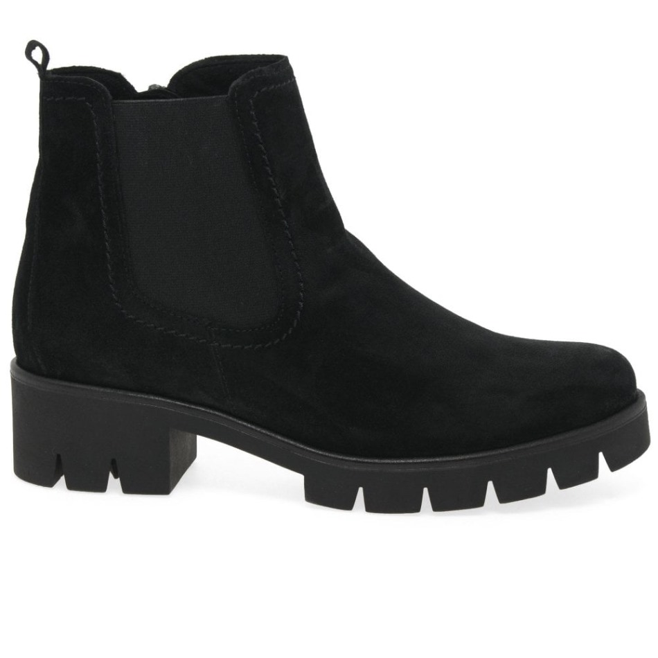Gabour | Bottes Chelsea En Daim Exclusives Bodo Pour Femme En Daim Noir